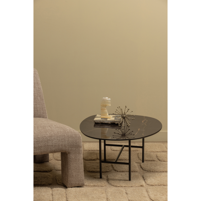 Masuta de cafea Vajen, portelan, negru, 34 x 80 x 60 cm, WOOOD 373987-Z [2]