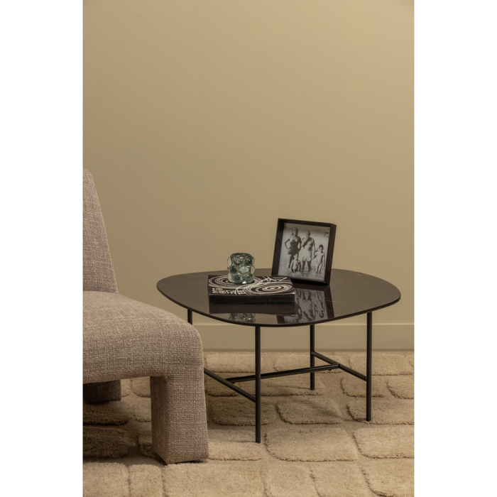 Masuta de cafea Vajen, portelan, negru, 38 x 70 x 70 cm, WOOOD 373988-Z [2]