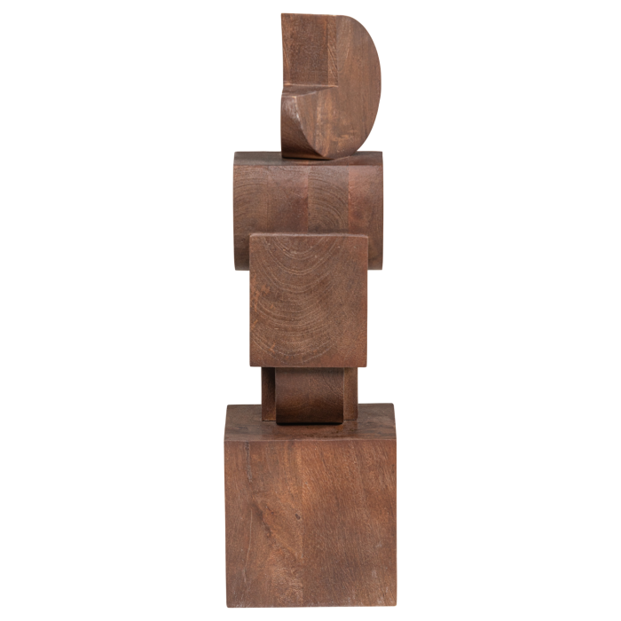Ornament decorativ Draxa, lemn de mango, maro, 62 x 18 x 18 cm, WOOOD 377942-B [5]