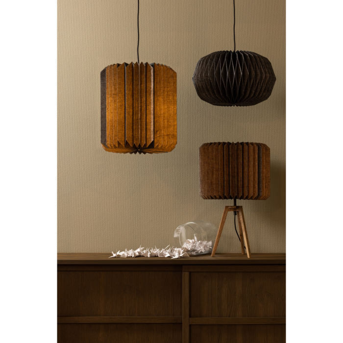 Pendul Bones, 11 W, E27, hartie, negru, 40 x 44 x 44 cm, WOOOD 801334-Z [2]