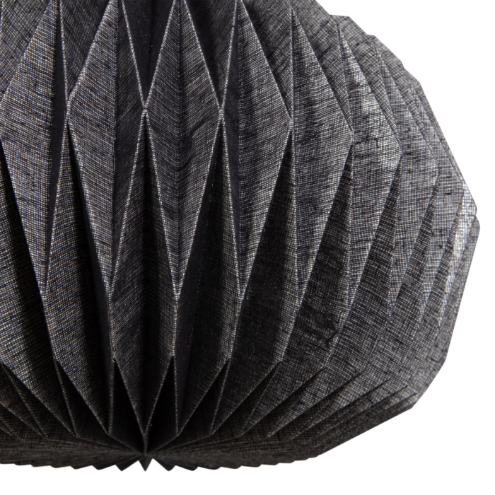 Pendul Globe, 11 W, E27, hartie, negru, 25 x 44 x 44 cm, WOOOD 801335-Z [4]