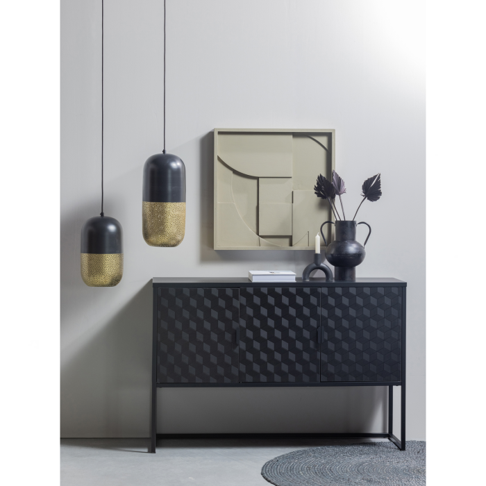Pendul Tirsa, 40 W, E27, metal, negru/alama, 46 x 20 x 20 cm, WOOOD 375410-Z [3]