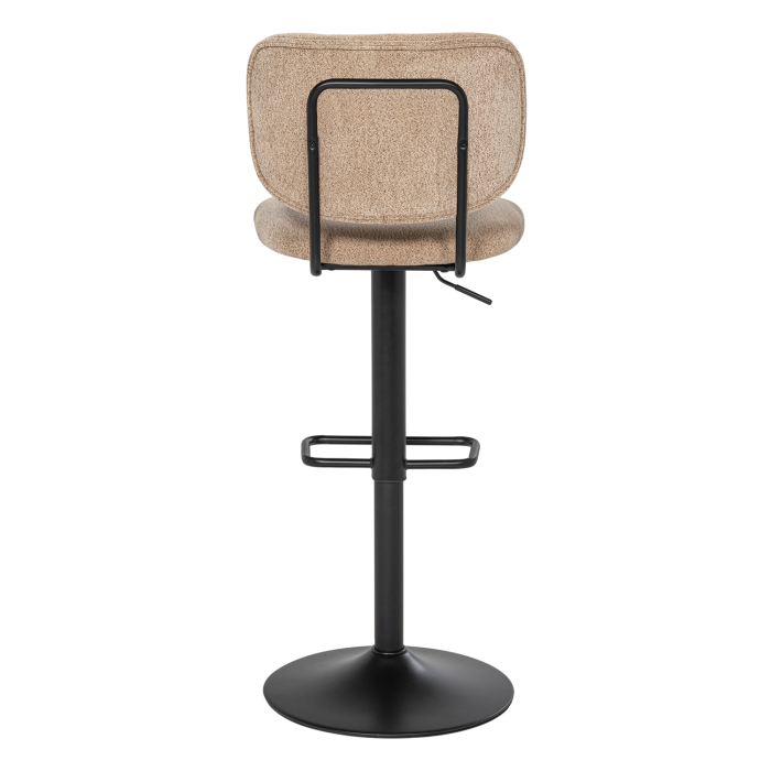 Scaun de bar Brint, chenille tesut, nisipiu, 105 x 43 x 57 cm, WOOOD 378087-Z [4]