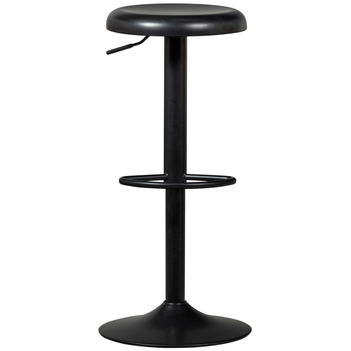 Scaun de bar Isaac, metal, negru, 81 x 39 x 39 cm, WOOOD 377384-Z [4]