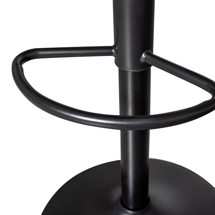 Scaun de bar Isaac, metal, negru, 81 x 39 x 39 cm, WOOOD 377384-Z [7]