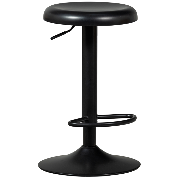 Scaun de bar Isaac, metal, negru, 81 x 39 x 39 cm, WOOOD 377384-Z [5]