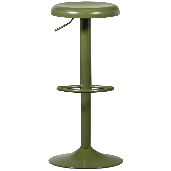 Scaun de bar Isaac, metal, verde cald, 81 x 39 x 39 cm, WOOOD 377384-G [4]