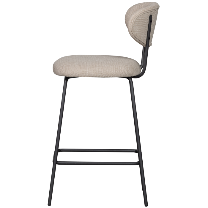 Scaun de bar Kjeld, tesatura, natur, 93 x 46 x 52 cm, WOOOD 374073-N [4]