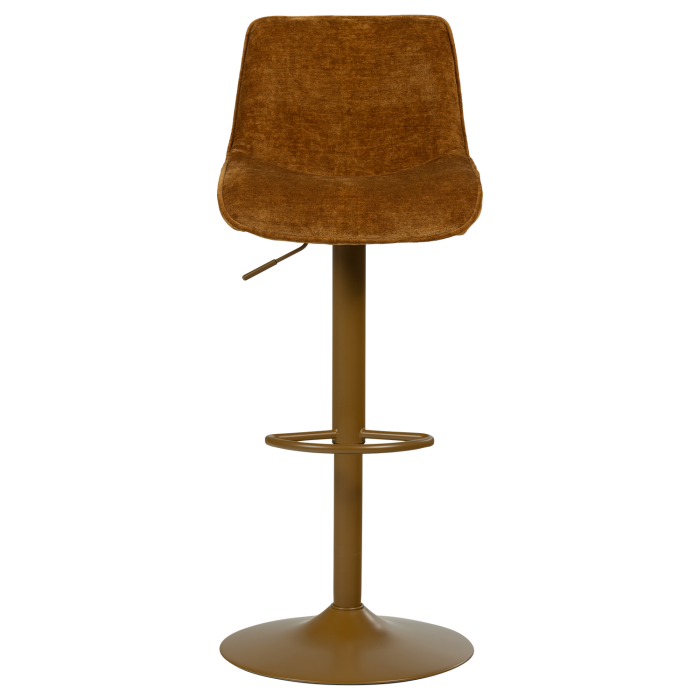 Scaun de bar Marten, chenille, caramel, 110 x 45 x 50 cm, WOOOD 377486-K [4]