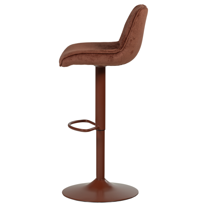 Scaun de bar Marten, chenille, maro castaniu, 110 x 45 x 50 cm, WOOOD 377486-A [7]
