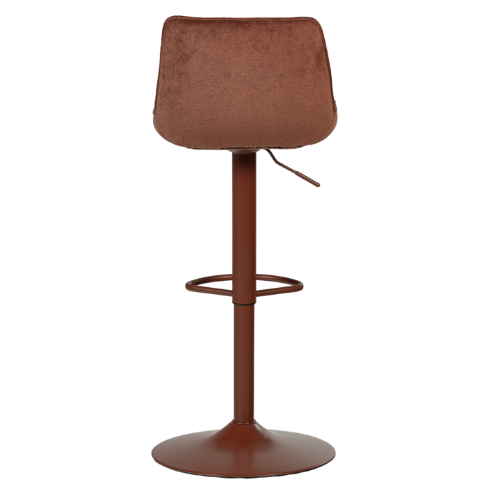 Scaun de bar Marten, chenille, maro castaniu, 110 x 45 x 50 cm, WOOOD 377486-A [8]