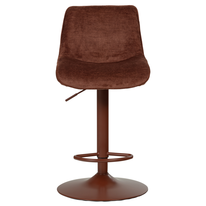 Scaun de bar Marten, chenille, maro castaniu, 110 x 45 x 50 cm, WOOOD 377486-A [6]