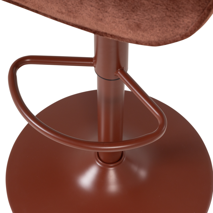 Scaun de bar Marten, chenille, maro castaniu, 110 x 45 x 50 cm, WOOOD 377486-A [10]