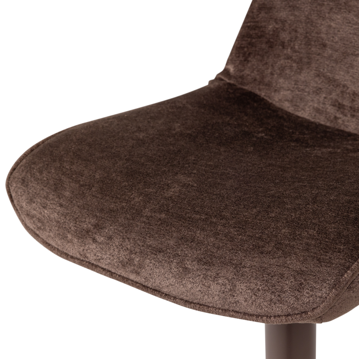 Scaun de bar Marten, chenille, maro inchis, 110 x 45 x 50 cm, WOOOD 377486-D [9]