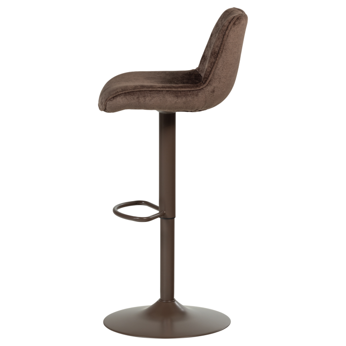 Scaun de bar Marten, chenille, maro inchis, 110 x 45 x 50 cm, WOOOD 377486-D [7]
