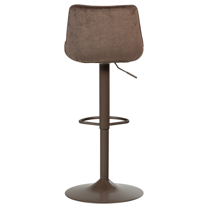 Scaun de bar Marten, chenille, maro inchis, 110 x 45 x 50 cm, WOOOD 377486-D [8]