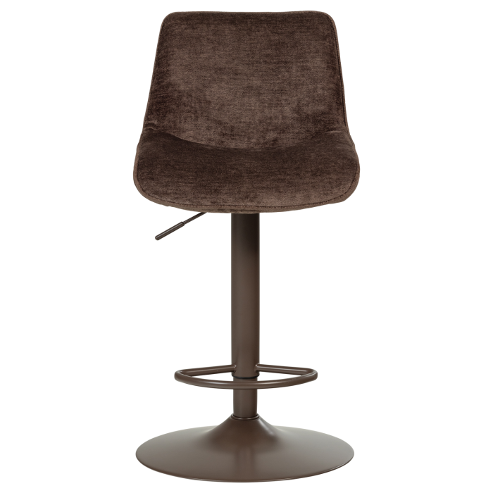 Scaun de bar Marten, chenille, maro inchis, 110 x 45 x 50 cm, WOOOD 377486-D [6]