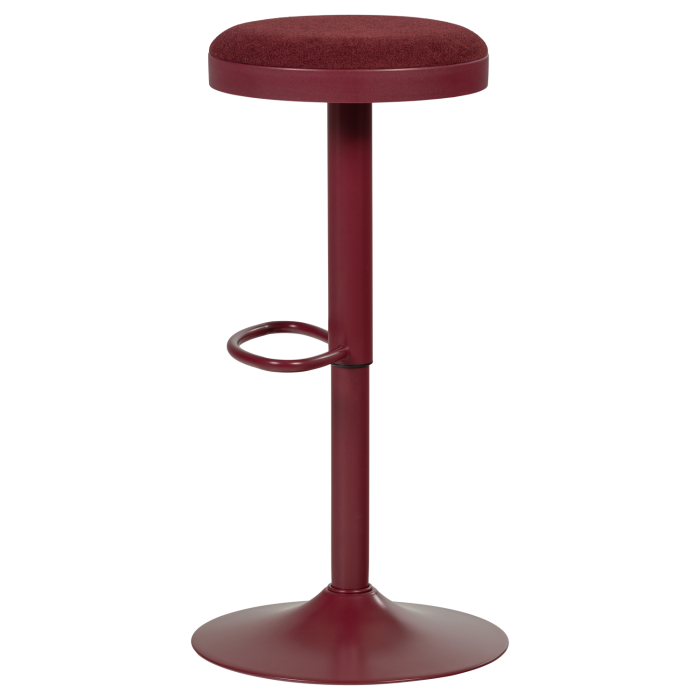 Scaun de bar Mevo, chenille, bordo, 82 x 42 x 42 cm, WOOOD 377972-O [7]