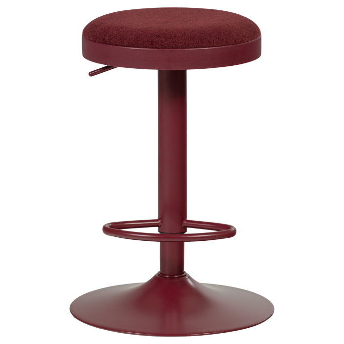 Scaun de bar Mevo, chenille, bordo, 82 x 42 x 42 cm, WOOOD 377972-O [6]