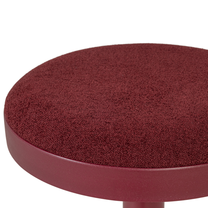 Scaun de bar Mevo, chenille, bordo, 82 x 42 x 42 cm, WOOOD 377972-O [9]