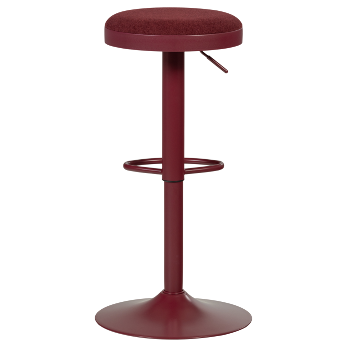 Scaun de bar Mevo, chenille, bordo, 82 x 42 x 42 cm, WOOOD 377972-O [8]