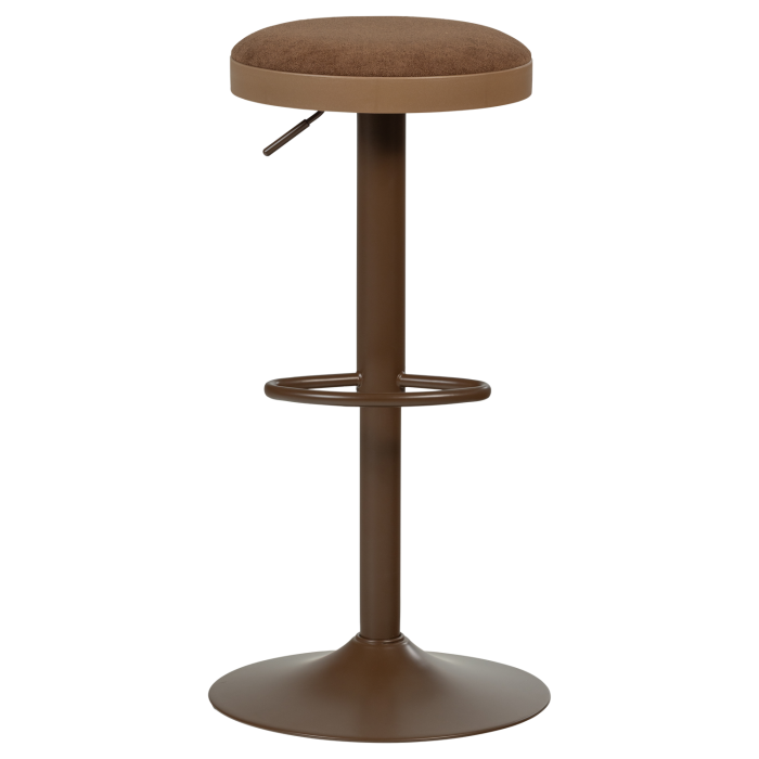 Scaun de bar Mevo, chenille, maro, 82 x 42 x 42 cm, WOOOD 377972-B [3]