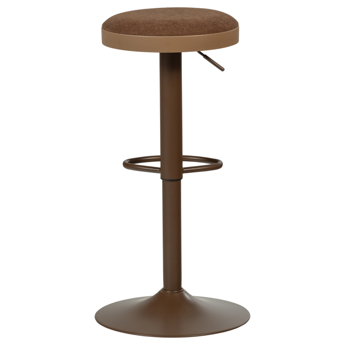 Scaun de bar Mevo, chenille, maro, 82 x 42 x 42 cm, WOOOD 377972-B [7]