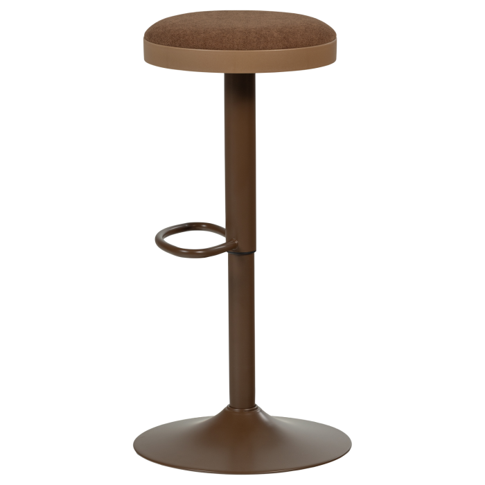 Scaun de bar Mevo, chenille, maro, 82 x 42 x 42 cm, WOOOD 377972-B [6]