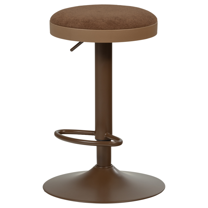 Scaun de bar Mevo, chenille, maro, 82 x 42 x 42 cm, WOOOD 377972-B [4]