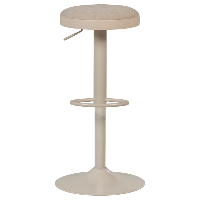 Scaun de bar Mevo, chenille, nisipiu, 82 x 42 x 42 cm, WOOOD 377972-Z [4]
