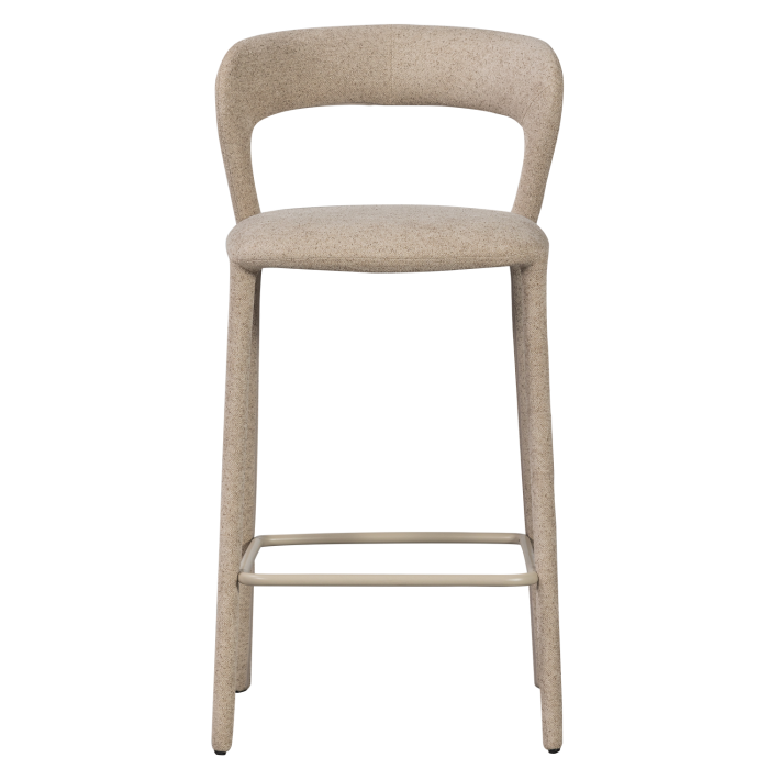 Scaun de bar Noble, poliester, nisipiu, 95 x 48 x 52 cm, WOOOD 377535-Z [4]