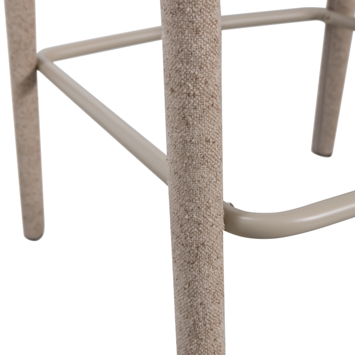 Scaun de bar Noble, poliester, nisipiu, 95 x 48 x 52 cm, WOOOD 377535-Z [8]