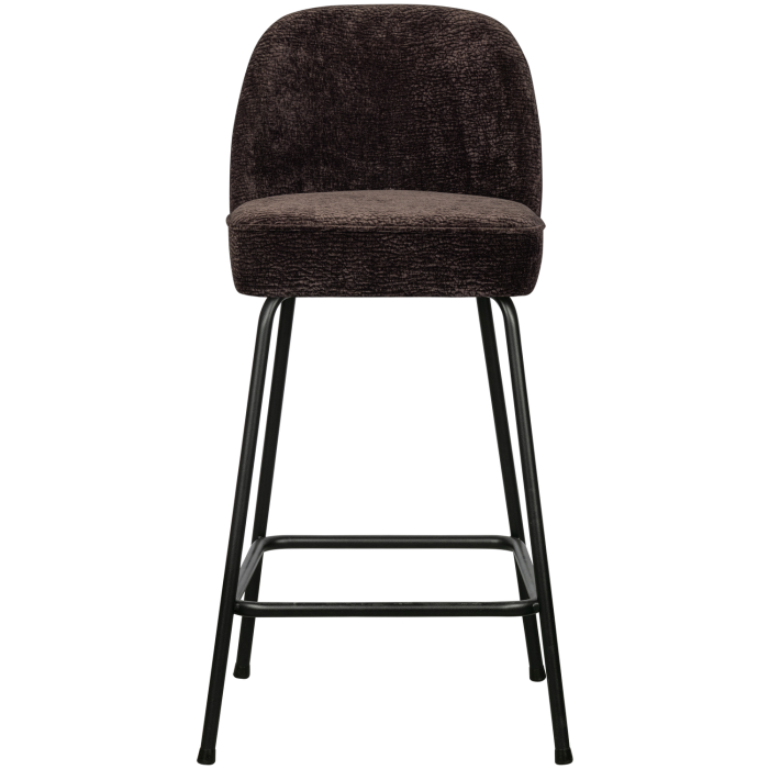 Scaun de bar Vogue, poliester, maro inchis, 89 x 50 x 55 cm, WOOOD 800294-DB [2]