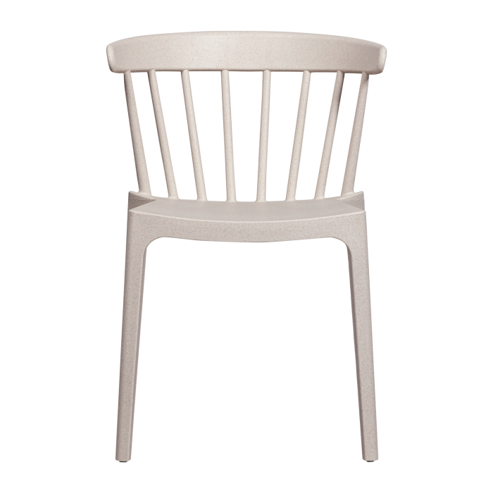 Scaun de gradina Bliss, plastic, alb crem melanj, 75 x 52 x 53 cm, WOOOD 378634-WM [4]
