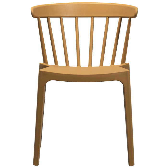 Scaun de gradina Bliss, plastic, caramel melanj, 75 x 52 x 53 cm, WOOOD 378634-CM [4]