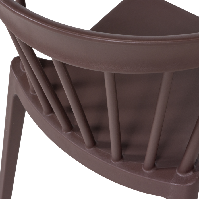 Scaun de gradina Bliss, plastic, mov/maro, 75 x 52 x 53 cm, WOOOD 378634-P [5]