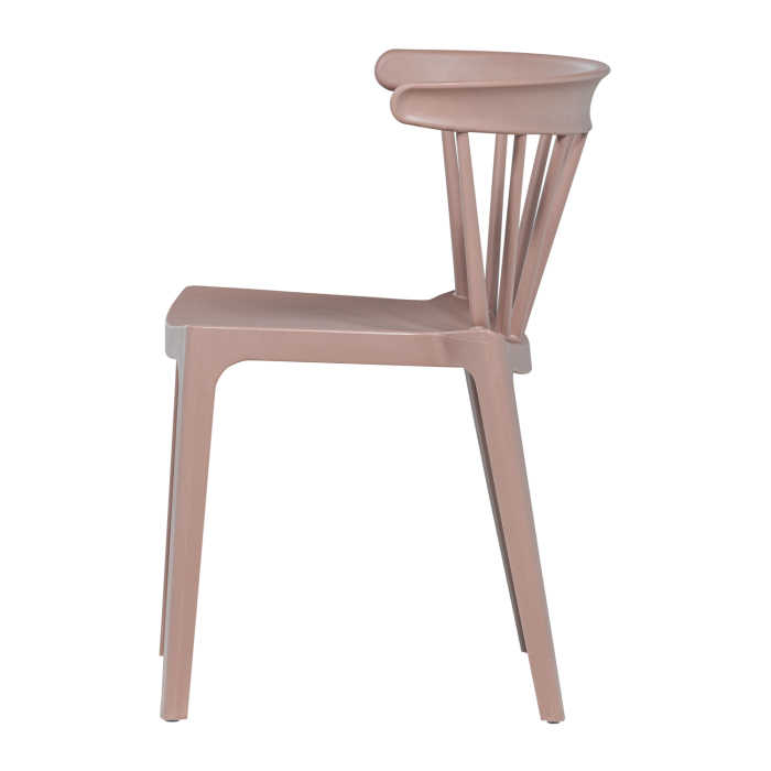 Scaun de gradina Bliss, plastic, roz somon, 75 x 52 x 53 cm, WOOOD 378634-R [4]