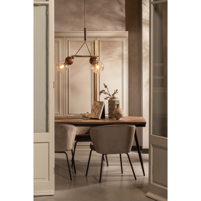 Scaun dining Admit, poliester, kaki, 77 x 60 x 59 cm, WOOOD 800172-K [2]