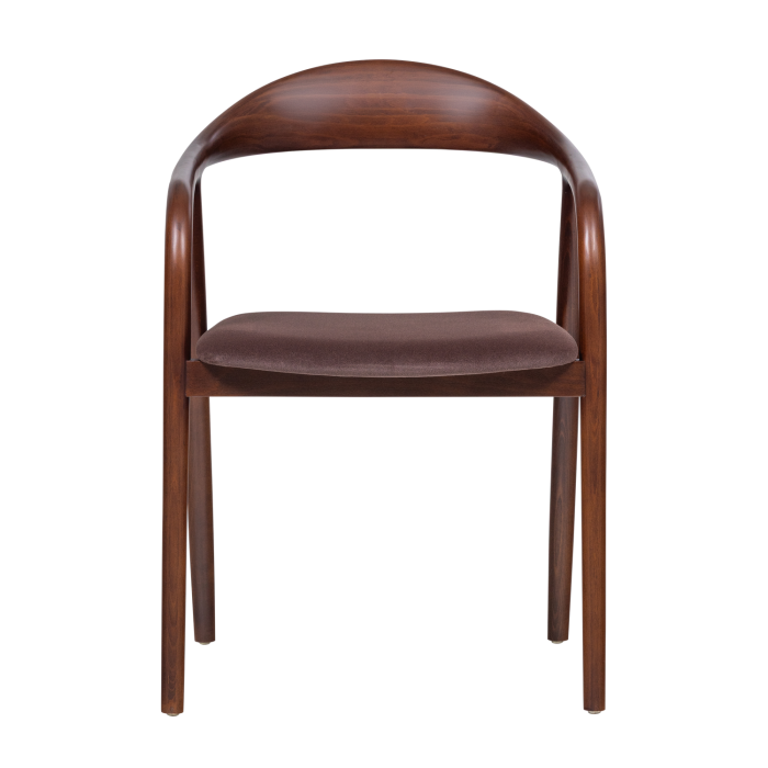 Scaun dining Bran, catifea, maro, 79 x 57 x 53 cm, WOOOD 377799-B [3]