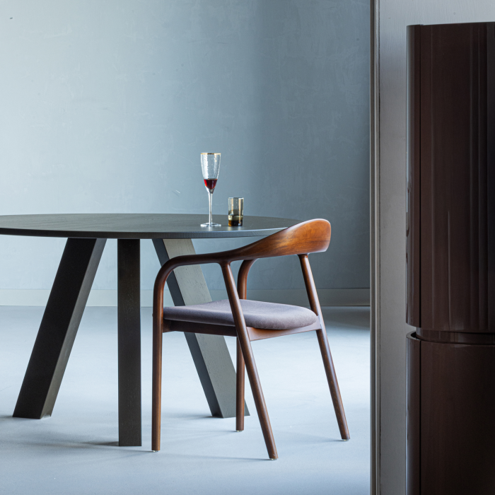 Scaun dining Bran, catifea, maro, 79 x 57 x 53 cm, WOOOD 377799-B [2]