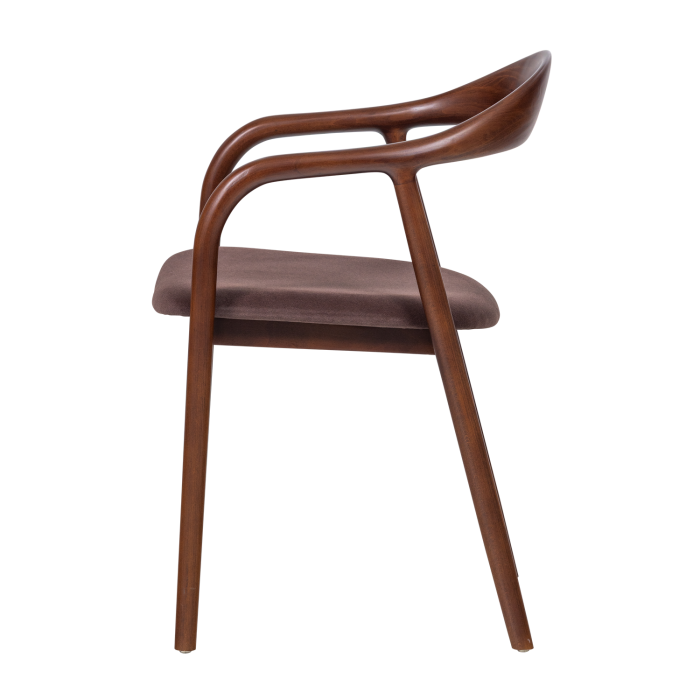 Scaun dining Bran, catifea, maro, 79 x 57 x 53 cm, WOOOD 377799-B [4]