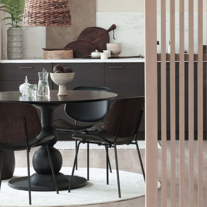 Scaun dining Close In, lemn, negru, 80 x 49 x 57 cm, WOOOD 800207-Z [2]