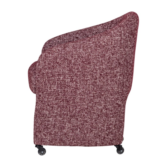 Scaun dining Cordo, tesatura melanj, bordo, 83 x 64 x 64 cm, WOOOD 377800-B [4]