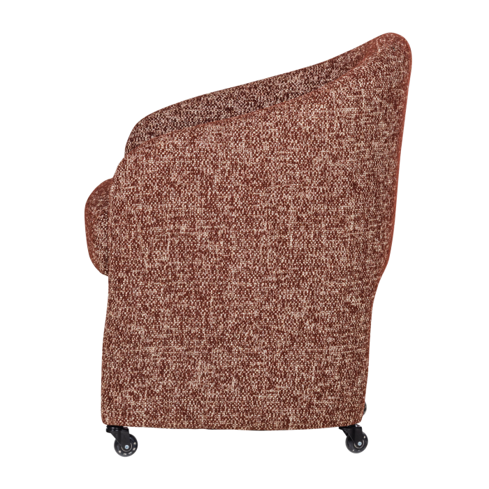 Scaun dining Cordo, tesatura melanj, maro ruginiu, 83 x 64 x 64 cm, WOOOD 377800-R [4]