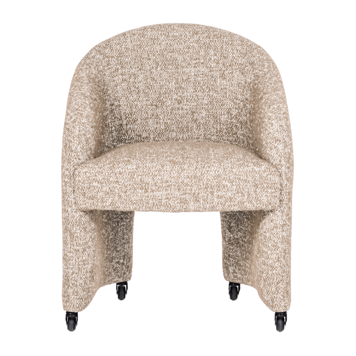 Scaun dining Cordo, tesatura melanj, natur melanj, 83 x 64 x 64 cm, WOOOD 377800-N [3]