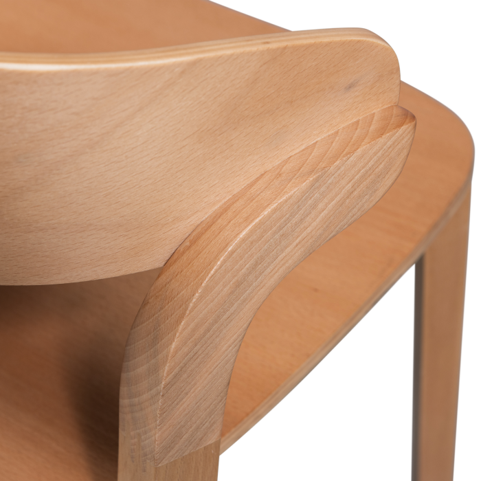 Scaun dining Cras, lemn, natur, 75 x 52 x 42 cm, WOOOD 377393-N [8]