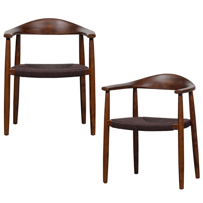 Scaun dining Embrace, lemn, maro inchis, 76 x 64 x 53 cm, vtwonen 400534-D [5]