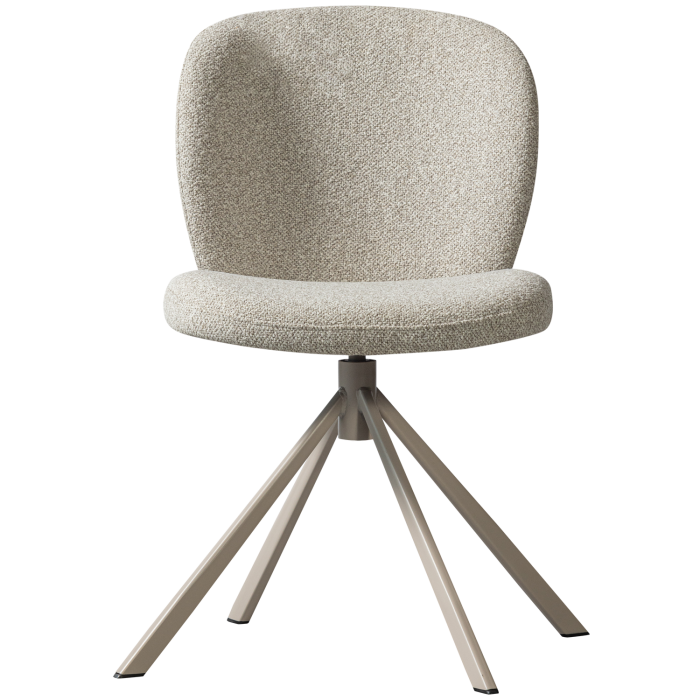 Scaun dining Femke, boucle, natur, 80 x 58 x 65 cm, WOOOD 377380-N [3]