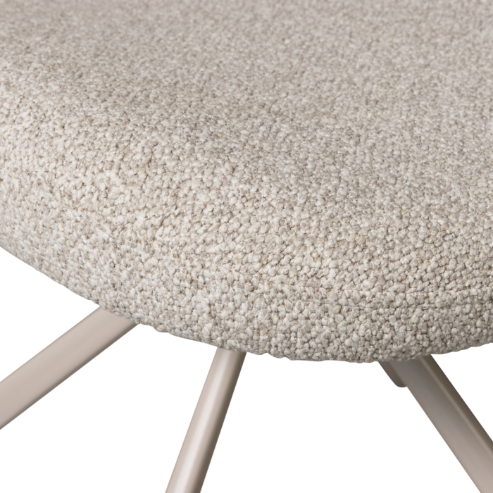 Scaun dining Femke, boucle, natur, 80 x 58 x 65 cm, WOOOD 377380-N [7]