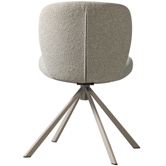 Scaun dining Femke, boucle, natur, 80 x 58 x 65 cm, WOOOD 377380-N [5]